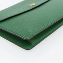 LOUIS VUITTON Epi Montaigne 27 Clutch Bag Green M52654 LV Auth BA12957-14