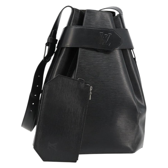 LOUIS VUITTON Epi Sac Depaule GM Shoulder Bag Black M80155 LV Auth BA12958