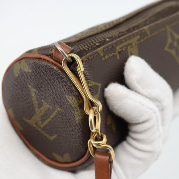 LOUIS VUITTON Monogram Papillon Pouch LV Auth BA12961