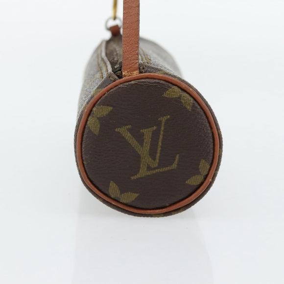 LOUIS VUITTON Monogram Papillon Pouch LV Auth BA12961