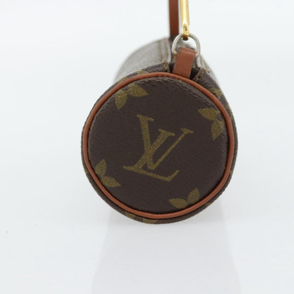 LOUIS VUITTON Monogram Papillon Pouch LV Auth BA12961