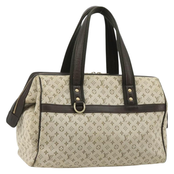 LOUIS VUITTON Monogram Mini Josephine GM Hand Bag Khaki M92310 LV Auth BA12962