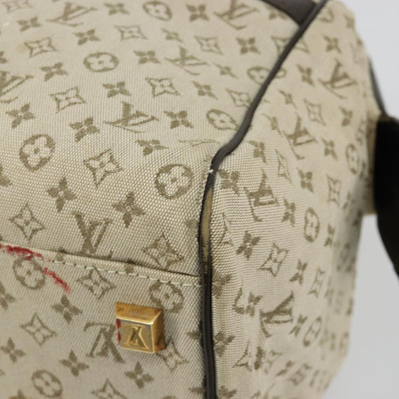 LOUIS VUITTON Monogram Mini Josephine GM Hand Bag Khaki M92310 LV Auth BA12962