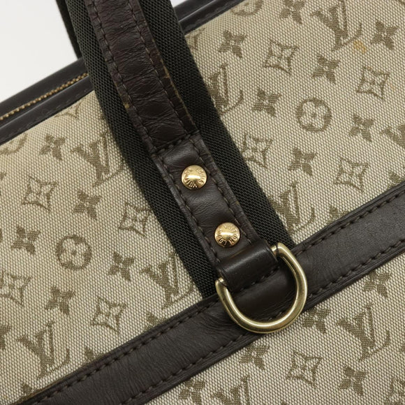 LOUIS VUITTON Monogram Mini Josephine GM Hand Bag Khaki M92310 LV Auth BA12962