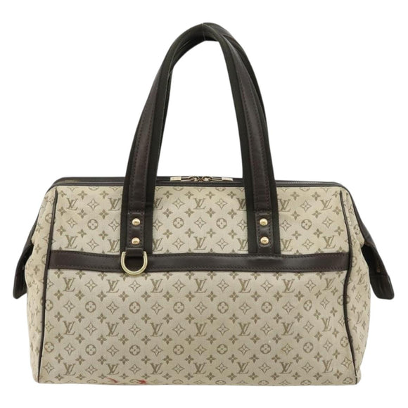 LOUIS VUITTON Monogram Mini Josephine GM Hand Bag Khaki M92310 LV Auth BA12962