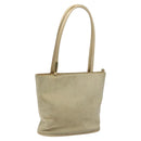 GUCCI Shoulder Bag Suede Beige Gold Auth BA1297-1