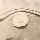 GUCCI Shoulder Bag Suede Beige Gold Auth BA1297-19