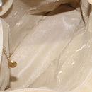 GUCCI Shoulder Bag Suede Beige Gold Auth BA1297-10