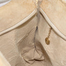 GUCCI Shoulder Bag Suede Beige Gold Auth BA1297-19