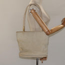 GUCCI Shoulder Bag Suede Beige Gold Auth BA1297-22