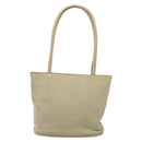 GUCCI Shoulder Bag Suede Beige Gold Auth BA1297-3