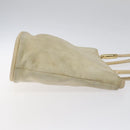 GUCCI Shoulder Bag Suede Beige Gold Auth BA1297-4