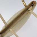 GUCCI Shoulder Bag Suede Beige Gold Auth BA1297-6