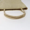 GUCCI Shoulder Bag Suede Beige Gold Auth BA1297-7