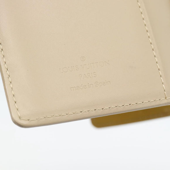 LOUIS VUITTON Vernis Agenda PM Tagesplaner Hülle Beige R21001 LV Auth BA12970A