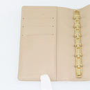 LOUIS VUITTON Vernis Agenda PM Tagesplaner Hülle Beige R21001 LV Auth BA12970A-18