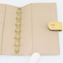 LOUIS VUITTON Vernis Agenda PM Tagesplaner Hülle Beige R21001 LV Auth BA12970A-19