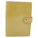 LOUIS VUITTON Vernis Agenda PM Tagesplaner Hülle Beige R21001 LV Auth BA12970A-13