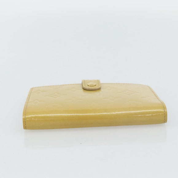 LOUIS VUITTON Vernis Agenda PM Tagesplaner Hülle Beige R21001 LV Auth BA12970A