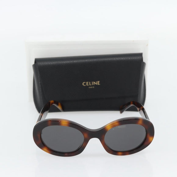 CELINE Triomphe Zonnebril plastic Bruin Auth BA12972M