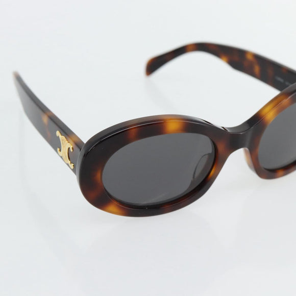CELINE Triomphe Zonnebril plastic Bruin Auth BA12972M