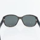 CHANEL Matelasse Sunglasses Plastic Lamb Skin Black CC Auth BA12975M-9