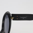 CHANEL COCO Mark Sunglasses plastic Black CC Auth BA12977-11