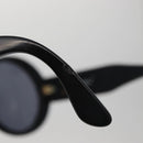 CHANEL COCO Mark Sunglasses plastic Black CC Auth BA12977-10
