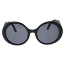 CHANEL COCO Mark Sunglasses plastic Black CC Auth BA12977-13