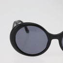 CHANEL COCO Mark Sunglasses plastic Black CC Auth BA12977-4