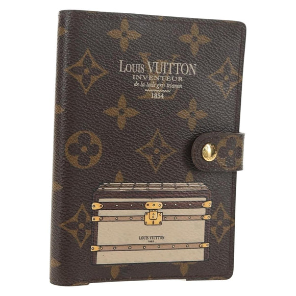 LOUIS VUITTON Monogram Trunk Agenda PM Day Planner Cover R20028 LV Auth BA12979V