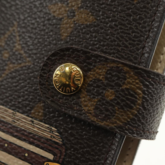 LOUIS VUITTON Monogram Trunk Agenda PM Day Planner Cover R20028 LV Auth BA12979V