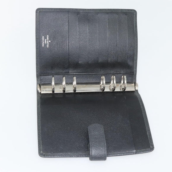 LOUIS VUITTON Taiga Agenda MM Day Planner Cover Ardoise R20222 LV Auth BA12980