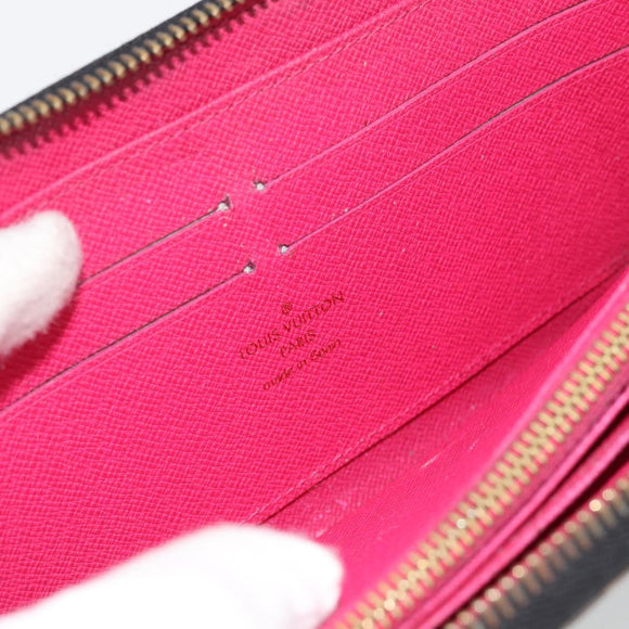 LOUIS VUITTON Monogram Multicolor Zippy Wallet Black M60243 LV Auth BA12982