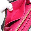 LOUIS VUITTON Monogram Multicolor Zippy Wallet Black M60243 LV Auth BA12982-17