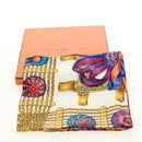 HERMES Carre 90 Scarf ""LES RUBANS DU CHEVAL"" Silk Multicolor Auth BA12984V-12