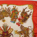 HERMES Carre 90 Scarf ""Les Fêtes du Roi Soleil"" Silk Multicolor Auth BA12985-4