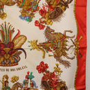 HERMES Carre 90 Scarf ""Les Fêtes du Roi Soleil"" Silk Multicolor Auth BA12985-7