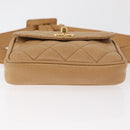CHANEL Matelassé Heuptas Kaviaarleer Beige Goud CC Authentiek BA12986V-6