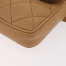 CHANEL Matelassé Heuptas Kaviaarleer Beige Goud CC Authentiek BA12986V-16