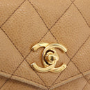CHANEL Matelassé Heuptas Kaviaarleer Beige Goud CC Authentiek BA12986V-19