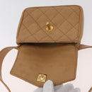 CHANEL Matelassé Heuptas Kaviaarleer Beige Goud CC Authentiek BA12986V-9