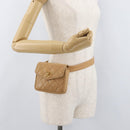 CHANEL Matelassé Heuptas Kaviaarleer Beige Goud CC Authentiek BA12986V-27