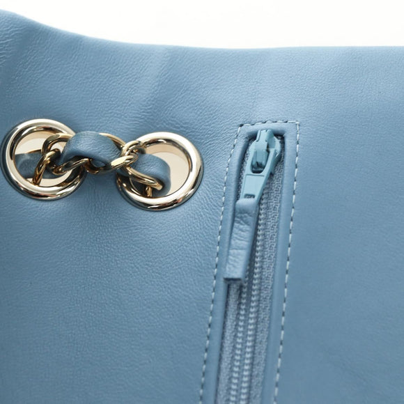 CHANEL Matelasse 25 Chain Shoulder Bag Denim Blue Gold CC Auth BA12987SM