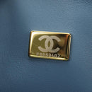 CHANEL Matelasse 25 Chain Shoulder Bag Denim Blue Gold CC Auth BA12987SM-11