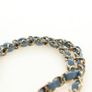 CHANEL Matelasse 25 Chain Shoulder Bag Denim Blue Gold CC Auth BA12987SM-8