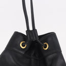 GUCCI Bamboo Backpack Leather Black Gold 003 2855 0043 0 Auth BA12989-20