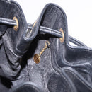 GUCCI Bamboo Backpack Leather Black Gold 003 2855 0043 0 Auth BA12989-24