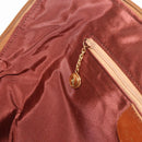 GUCCI Bamboo Hand Bag Leather 2way Beige Gold 000 1448 0289 Auth BA12991-22