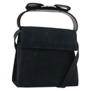 Salvatore Ferragamo Vala Hand Bag Suede 2way Auth BA12994A-1